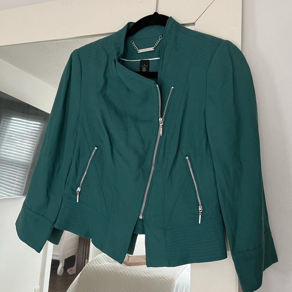 Teal jacket WHBM